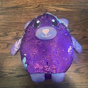 Shimmeez Oliver the Owl Plush / FLIP SEQUINS stuffed animal